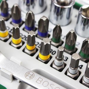 JOGO DE BITS 2607017160 COM 27 PEÇAS E CATRACA BOSCH