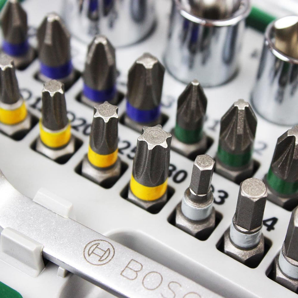 JOGO DE BITS 2607017160 COM 27 PEÇAS E CATRACA BOSCH