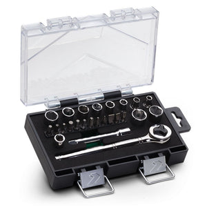 JOGO DE SOQUETE SEXTAVADO 1/4" COM 25 PEÇAS 234410IBJ BELZER