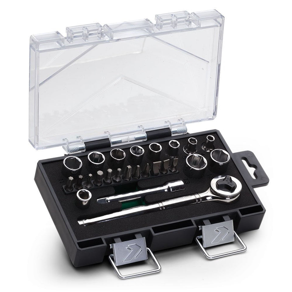 JOGO DE SOQUETE SEXTAVADO 1/4" COM 25 PEÇAS 234410IBJ BELZER