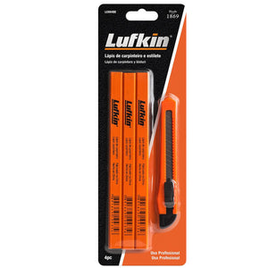 LÁPIS CARPINTINTEIRO+ESTILETE LUFKIN LC004B4