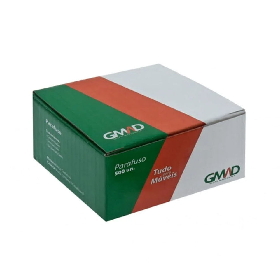 PARAFUSO PHILLIPS 4X35 CAIXA COM 500 PEÇAS GMAD