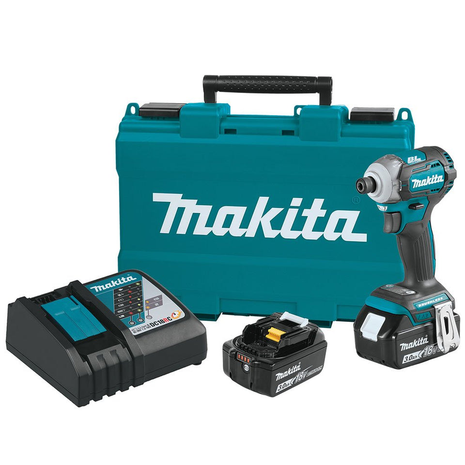 PARAFUSADEIRA DE IMPACTO 18V DTD170RFE COM CARREGADOR 2 BAT. E MALETA MAKITA