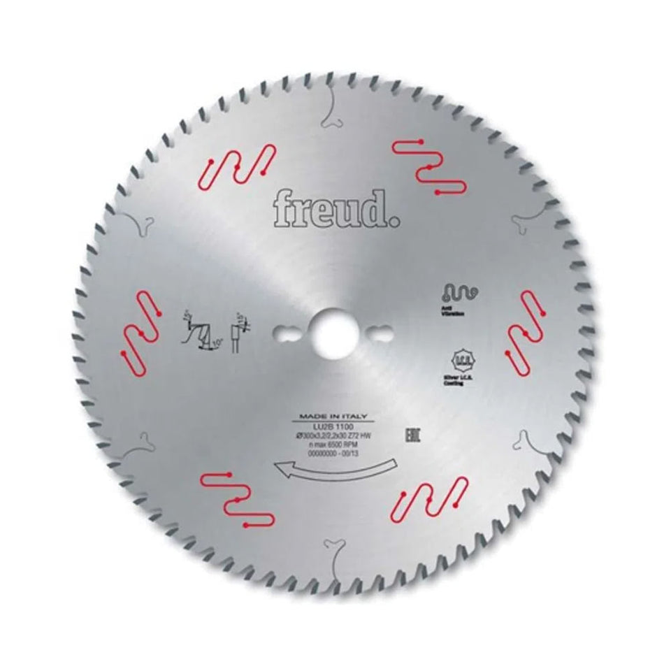 DISCO DE SERRA CIRCULAR 300X3,2MM 96 DENTES TRAPEZOIDAL LU3F0300 FREUD