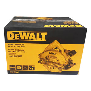 SERRA CIRCULAR 7 1/4" 184MM DWE560 1.400W 220V DEWALT