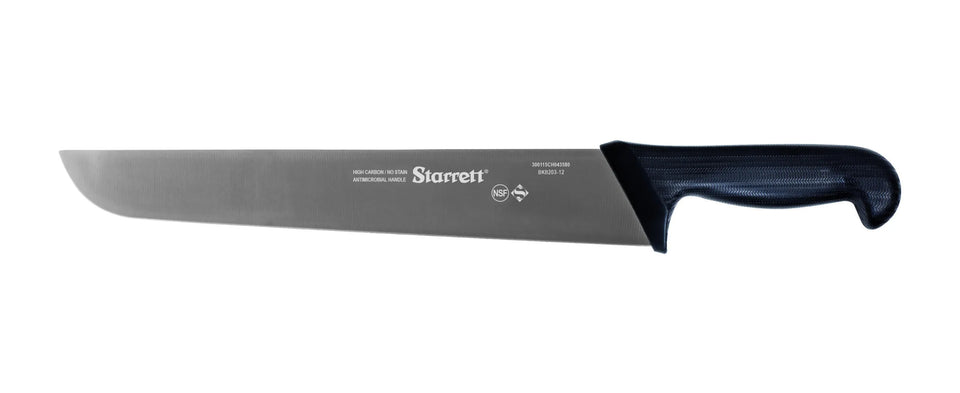 FACA PARA CARNE LÂMINA LARGA 25CM KBKB203 PRETO STARRETT