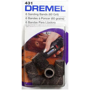 TUBO DE LIXA GRÃO 60 1/4" 6 PEÇAS 2615000431 DREMEL