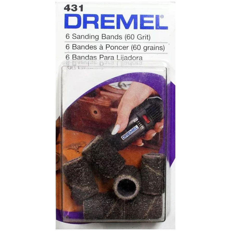TUBO DE LIXA GRÃO 60 1/4" 6 PEÇAS 2615000431 DREMEL