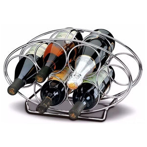 ADEGA OVAL PARA 6 GARRAFAS CROMADA 1126 SCHMITT