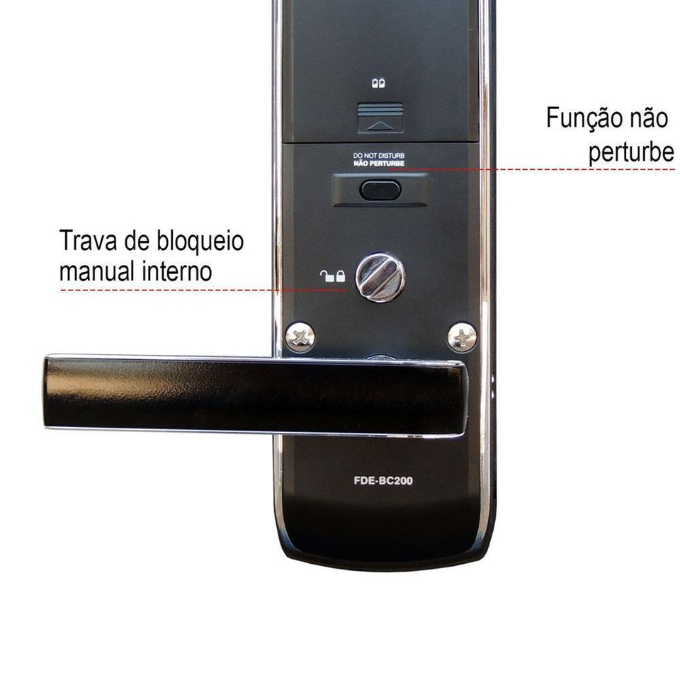 FECHADURA DIGITAL DE EMBUTIR PADO FDE-BC200 EP TOUCH SCREEN
