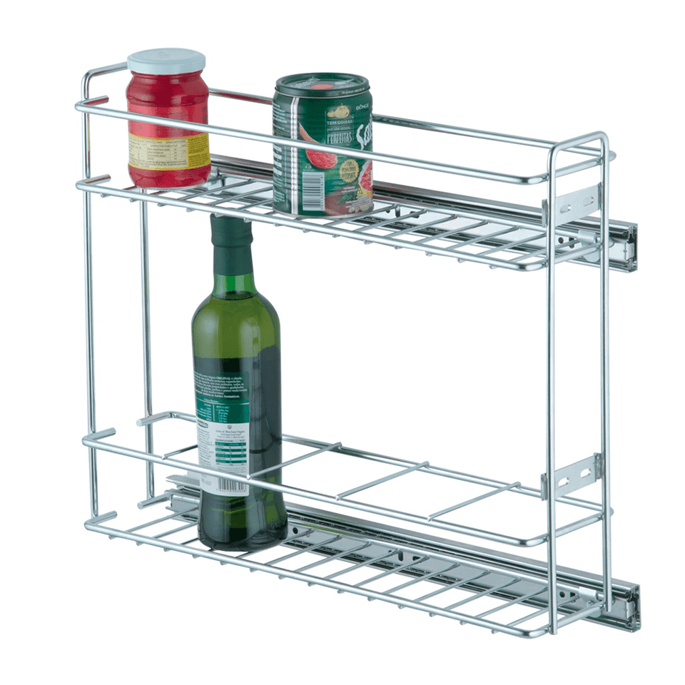 PORTA LATAS LATERAL COM TRILHO 120X380X450 2031 CROMADO SCHMITT