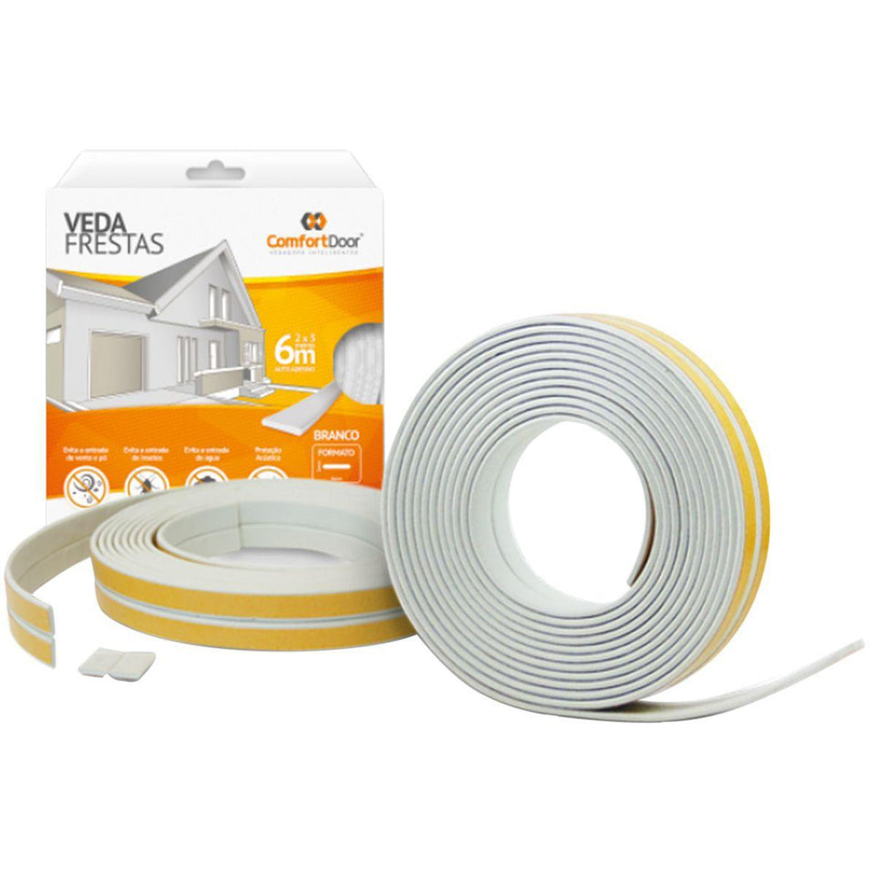 VEDA FRESTAS 2MM BRANCO 6MT COMFORT DOOR