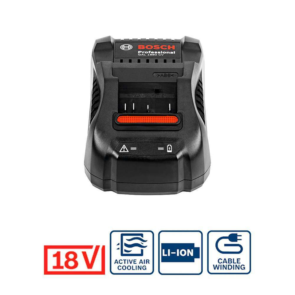 CARREGADOR DE BATERIAS MODELO RÁPIDO 18V GAL 1880-CV BOSCH