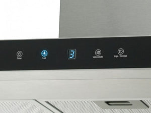 COIFA VIDRO INFINITY PRETO TOUCH 90CM 22550(22550) 220V FISCHER