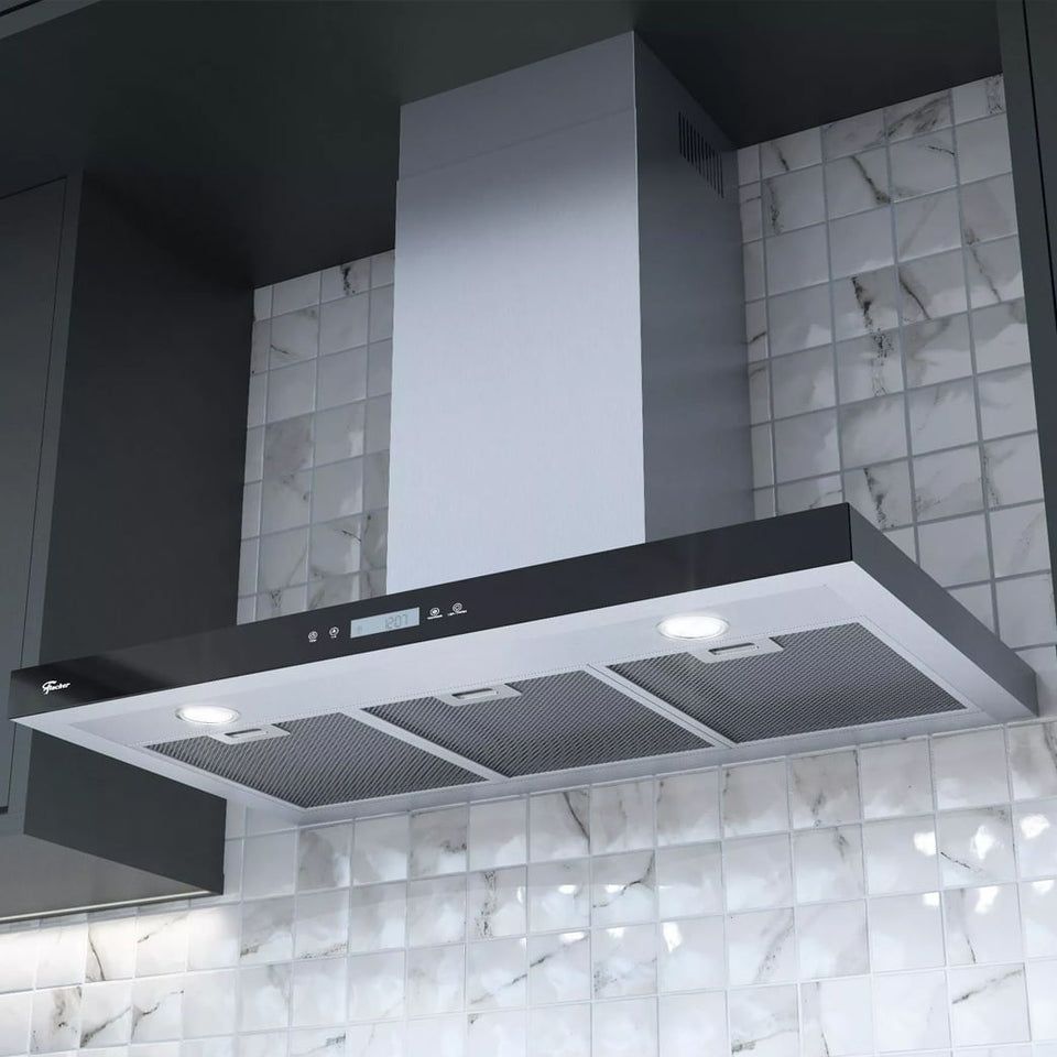 COIFA VIDRO INFINITY PRETO TOUCH 90CM 22550(22550) 220V FISCHER