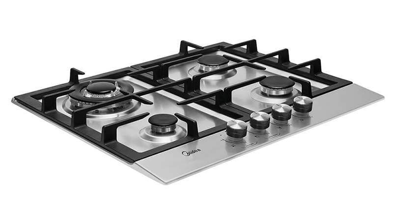 FOGÃO COOKTOP 4Q INOX CYA4B BIVOLT MIDEA