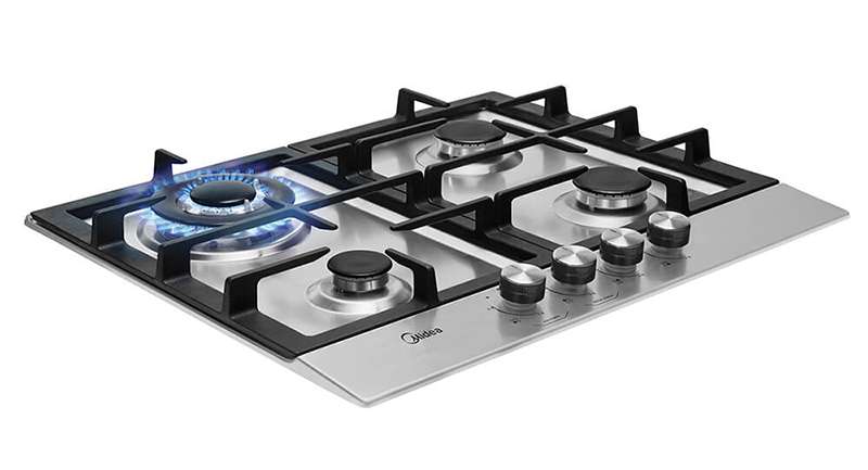 FOGÃO COOKTOP 4Q INOX CYA4B BIVOLT MIDEA