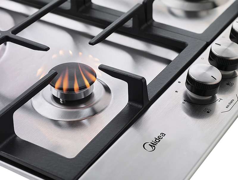 FOGÃO COOKTOP 4Q INOX CYA4B BIVOLT MIDEA