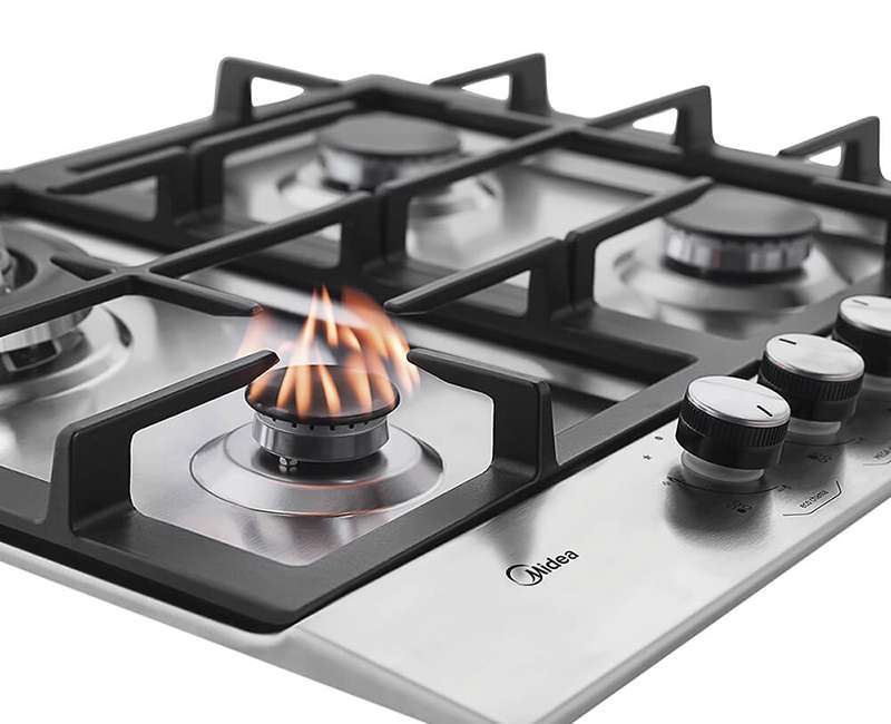 FOGÃO COOKTOP 4Q INOX CYA4B BIVOLT MIDEA