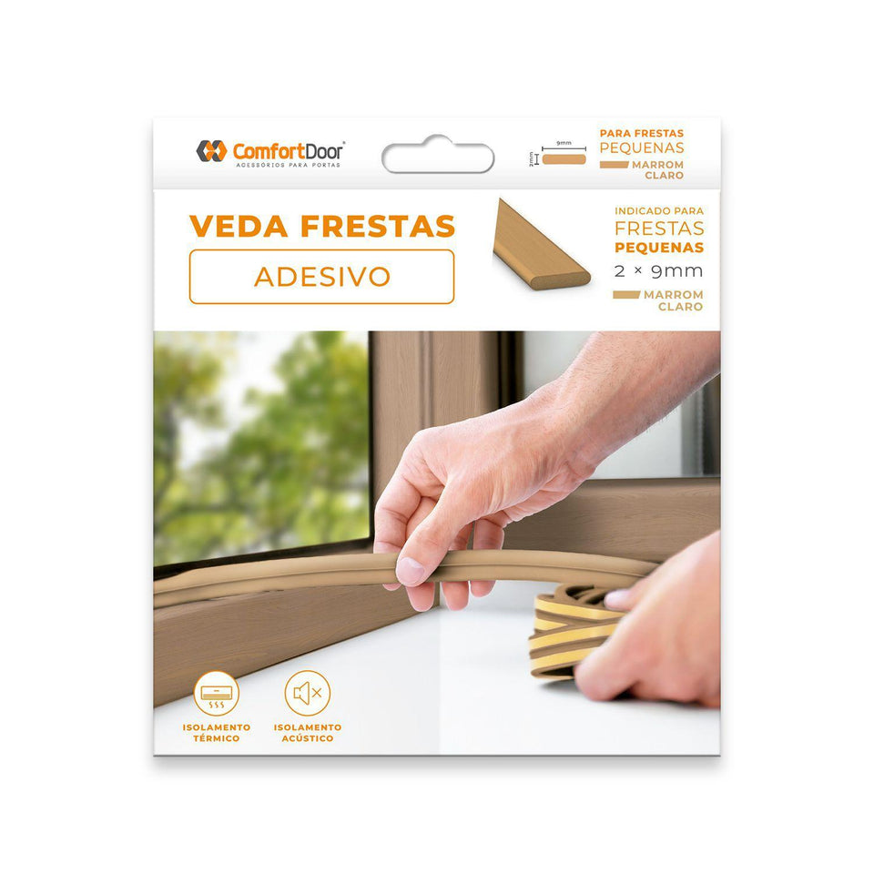VEDA FRESTAS 2MM MARROM CLARO 6MT COMFORT DOOR