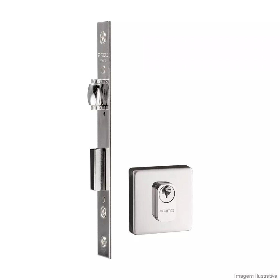FECHADURA ROLETE QUADRADO CROMADO 55MM 453/40R CR PADO