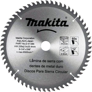 DISCO DE SERRA CIRCULAR 235MM 60 DENTES D-51384 MAKITA