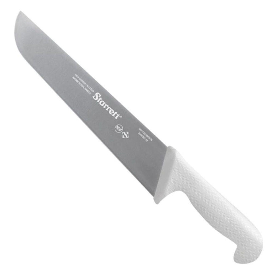 FACA PARA CARNE LÂMINA RETA 25CM KBKW203 BRANCO STARRETT