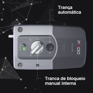 FECHADURA DIGITAL SOBREPOR PORTA MADEIRA OU METAL PADO FDS-B100EP BIOMETRIA SENHA