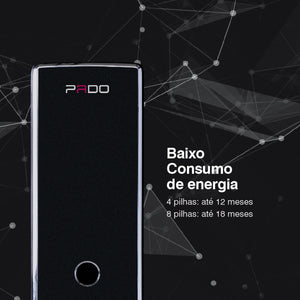 FECHADURA DIGITAL SOBREPOR PORTA MADEIRA OU METAL PADO FDS-B100EP BIOMETRIA SENHA