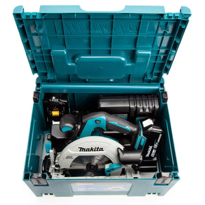 SERRA CIRCULAR À BATERIA 18V DHS680RTJ MAKITA COM DISCO 2 BATERIAS MAKITA