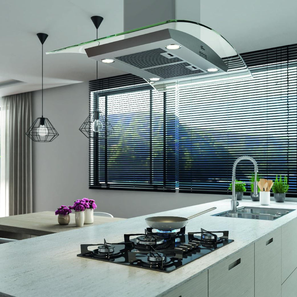 FOGÃO COOKTOP 5Q FIT LINE GÁS MESA DE VIDRO 26300(57079) BIVOLT FISCHER