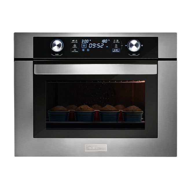 FORNO ELÉTRICO DE EMBUTIR COM MICRO-ONDAS MYAC72 45L 220V MIDEA
