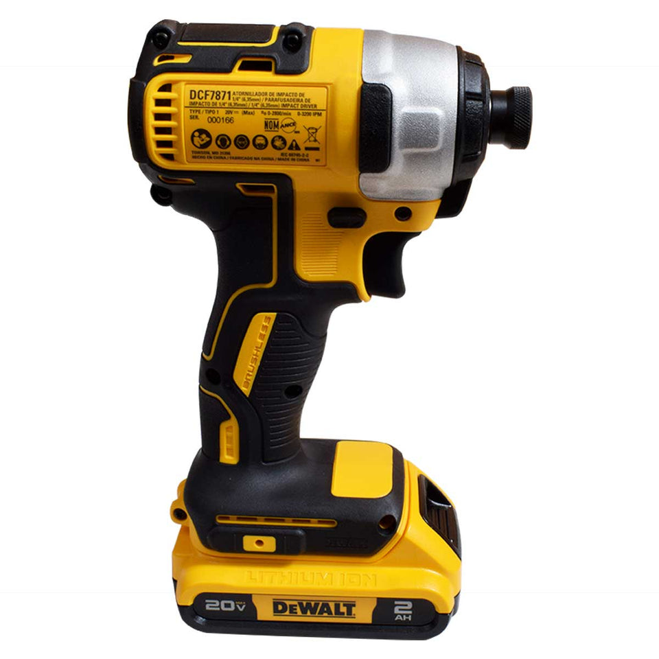 PARAFUSADEIRA DE IMPACTO 1/4'' 20V DCF7871D2 DEWALT
