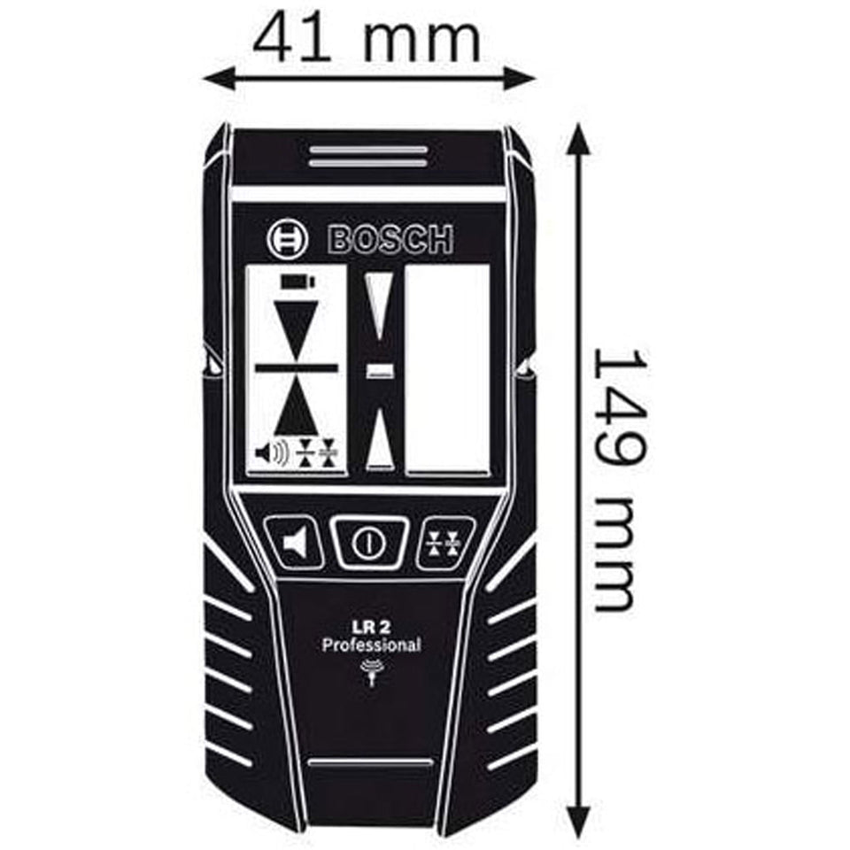 RECEPTOR DE NÍVEL A LASER DE LINHA 5 A 50 METROS LR2 0601069100 BOSCH