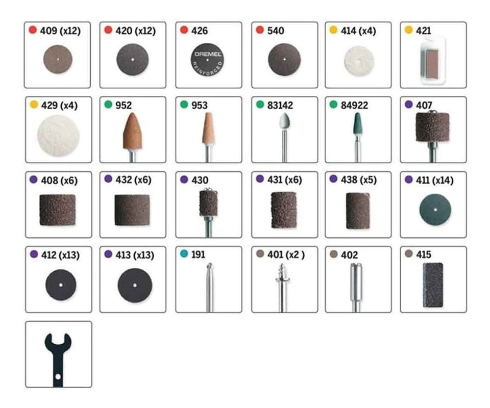 KIT PARA USO GERAL 709-RW2 COM 110 ACESSÓRIOS 26150709AD  DREMEL