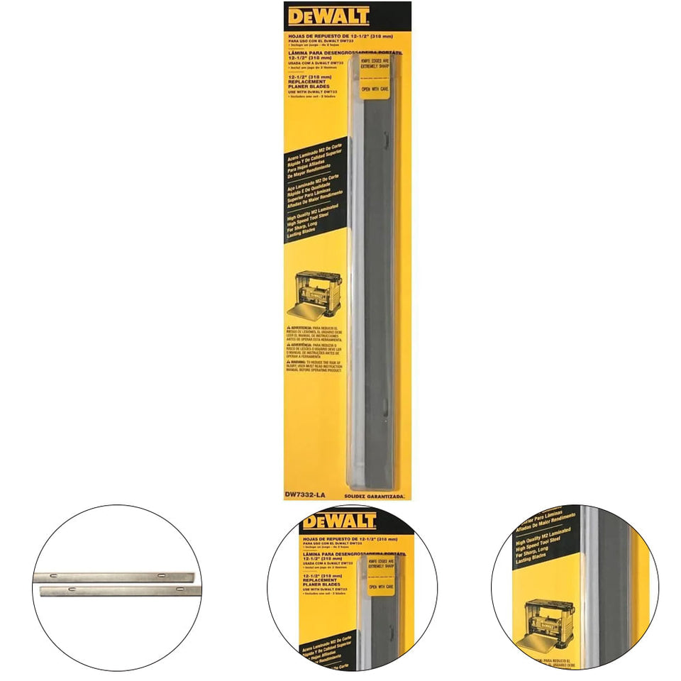 JOGO DE FACAS DW7332-LA COM 2 PEÇAS PARA DESENGROSSO DW733 DEWALT