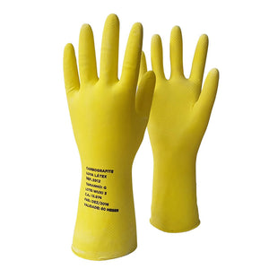 LUVA LÁTEX AMARELA TAMANHO G 012173312 CARBOGRAFITE
