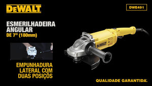 LIXADEIRA ANGULAR 7" DWE493PWB2 2.200W 220V DEWALT
