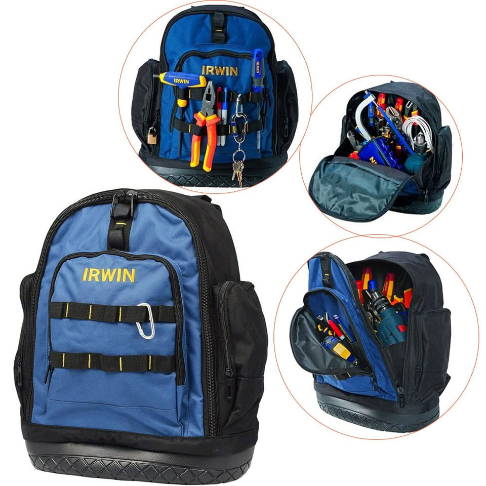 MOCHILA PARA FERRAMENTAS COM BASE EMBORRACHADA 14" 1868159 IRWIN