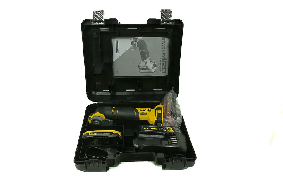 MULTI FERRAMENTA OSCILANTE 20V MAX COM CARREGADOR BIVOLT E 1 BATERIA SCT500D1K STANLEY