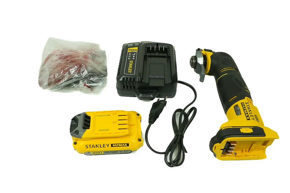 MULTI FERRAMENTA OSCILANTE 20V MAX COM CARREGADOR BIVOLT E 1 BATERIA SCT500D1K STANLEY