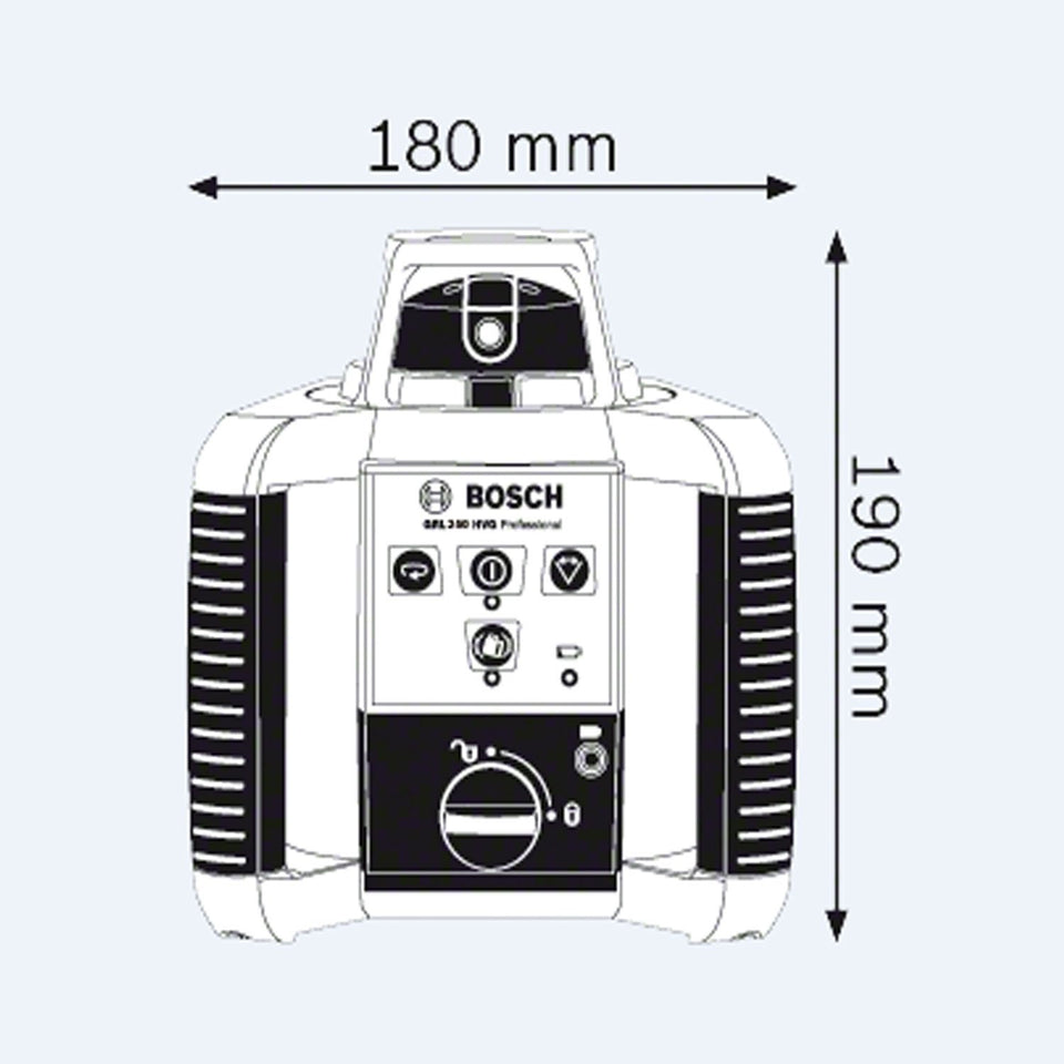 NÍVEL A LASER ROTATIVO PROFISSIONAL GRL250HV 060106160 BOSCH
