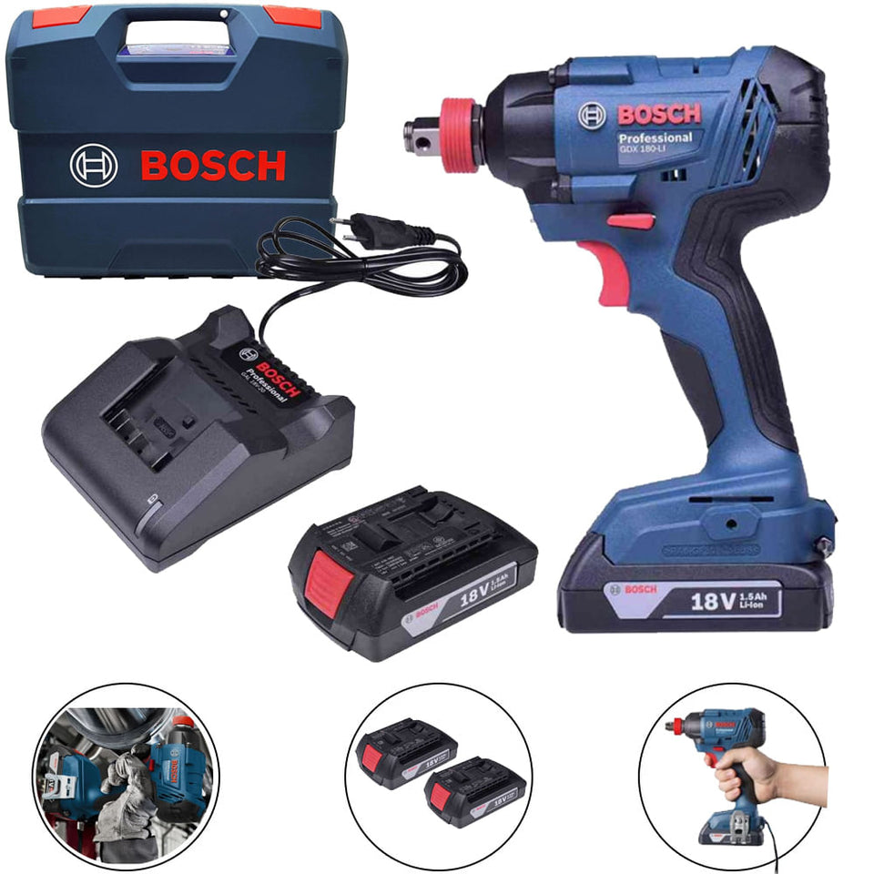 PARAFUSADEIRA / FURADEIRA À BATERIA 18V GSB 18V50 06019H51E0 COM 2 BATERIAS BOSCH