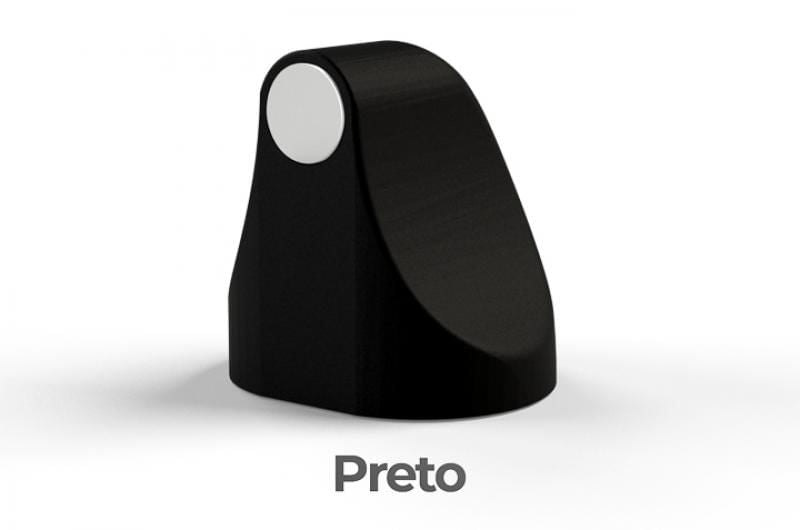 TRAVA PORTA MAGNÉTICO PRETO FOSCO COMFORT DOOR