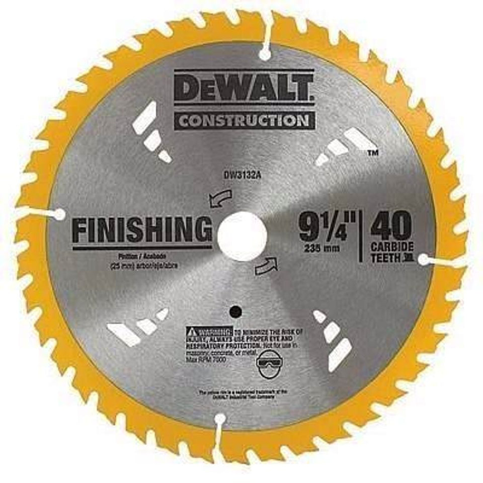 DISCO DE SERRA CIRCULAR 235X25MM 40 DENTES PARA MADEIRA DW3132A DEWALT