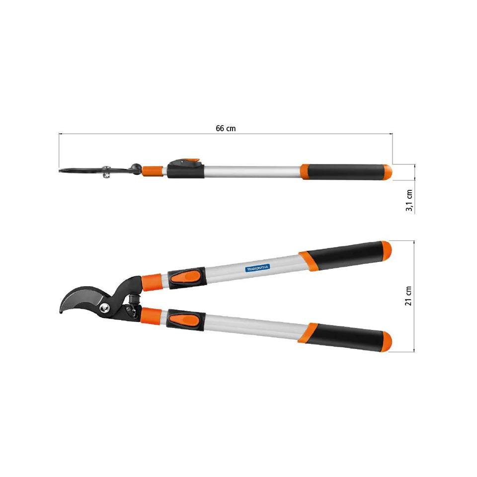 TESOURA PARA PODA CABO EXTENSÍVEL 45 A 82CM 78363105 TRAMONTINA