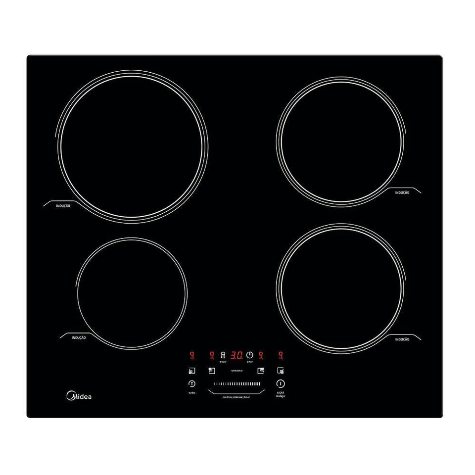 FOGÃO COOKTOP DE INDUÇÃO 4 BOCAS CYB40P2 MIDEA