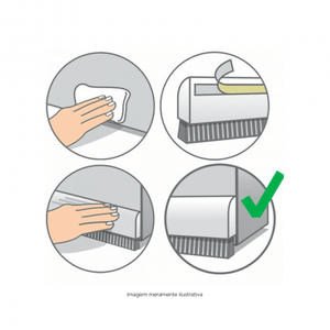 VEDA PORTA ADESIVO MARROM 100CM COMFORT DOOR