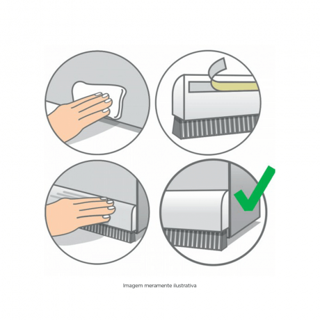 VEDA PORTA ADESIVO MARROM 100CM COMFORT DOOR