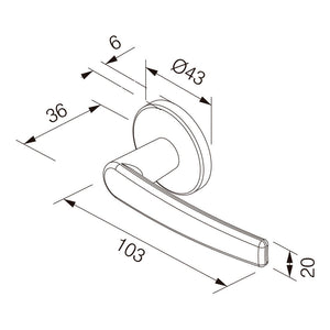 FECHADURA BANHEIRO CONCEPT ROSETA CROMADO 401B CR PADO